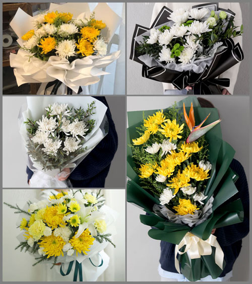 浙江省绍兴越城区灵芝镇金滩社区白事花束代送